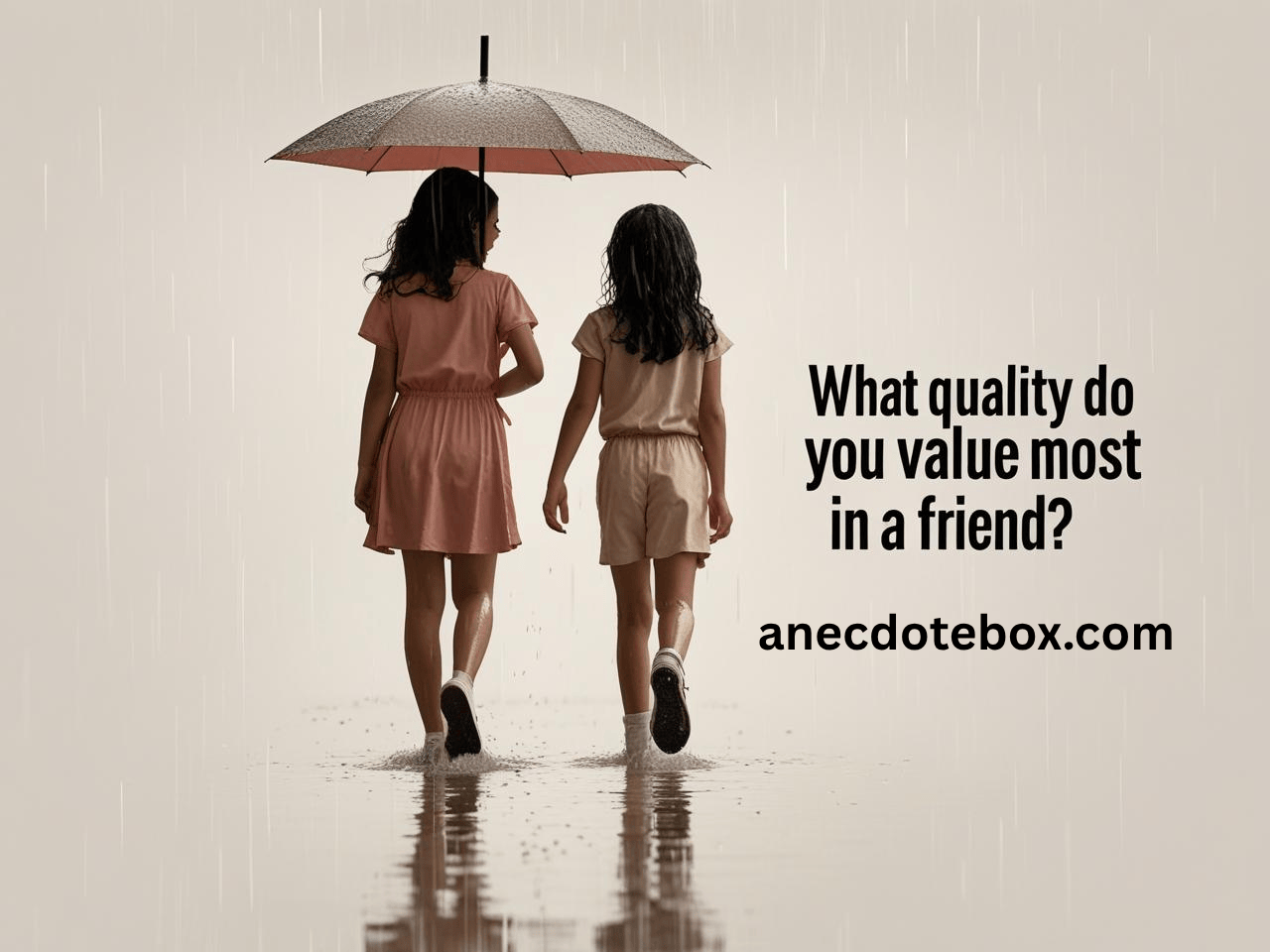 Today’s prompt: What quality do you value most in a friend?