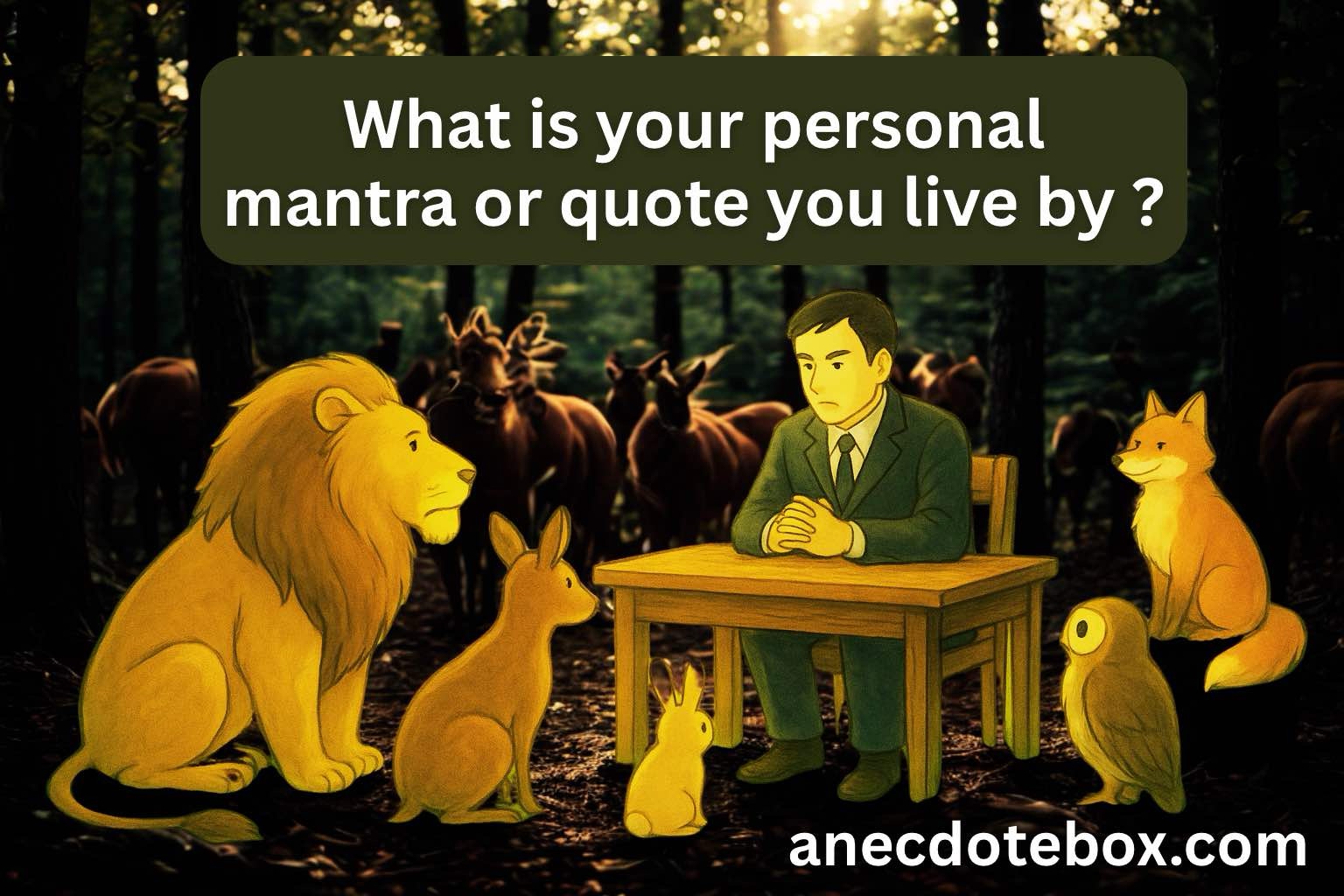Today’s prompt: What is your personal mantra or a quote you live by?